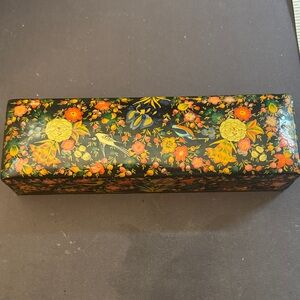 Hand painted Floral Decorative Box from India